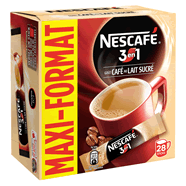Nescafé 3 en 1 Café Soluble Boîte de 28 Bâtons 504 g - Lot de 5