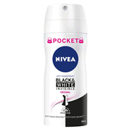 Nivea déodorant atomiseur femme black and white 2x100ml