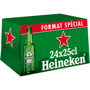 HEINEKEN Premium Bière blonde 24 x 25 cl Livraison à domicile