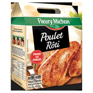 Poulet entier micro-ondes Poulet entier micro-ondes,FLEURY MICHON,900 g