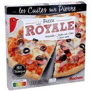 pizza royale cuite sur pierre auchan 370g