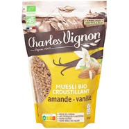 Charles Vignon Muesli Bio Croustillant Amande Vanille 375 G(envoi rapide et Soignée)