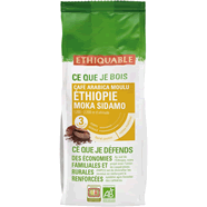  Café moulu pur arabica d'Ethiopie bio