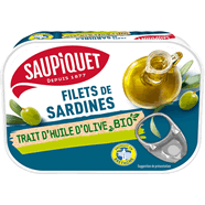 Filets de sardines à de l'huile d'olive