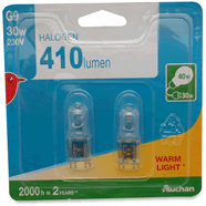  Ampoules Halogènes G9 30W