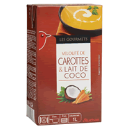  Velouté de carottes et lait de coco