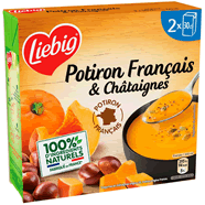  Soupe de potiron français et chataignes
