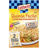  Mélange de quinoa, blé, lentilles et carottes