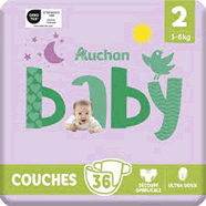  Couches tailles 2 (3-6 kg)