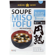  Soupe miso tofu instantanée Wakamé