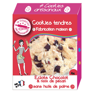 Tendres cookies choco-pecan x4