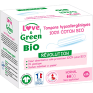  Tampon coton bio hypoallergéniques sans applicateur