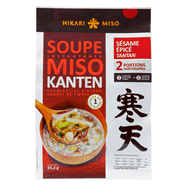  Soupe miso kanten instantanée aux sésames épicé
