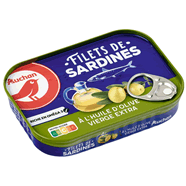  Filets de sardines à l'huile d'olive vierge extra
