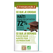  Tablette de chocolat noir 72% bio