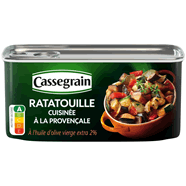  Ratatouille cuisinée à l'huile d'olive vierge extra 2%