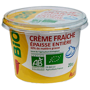  Crème fraîche légère épaisse entière bio 30% M.G