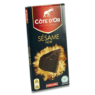  Tablette de chocolat noir aux graines de sésame