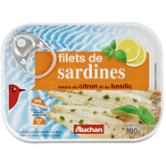  Filets de sardines au citron et au basilic