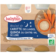  Mouliné de carottes et quinoa bio dès 8 mois
