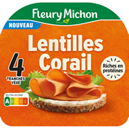  Tranches de lentilles corail
