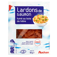 Auchan lardons de saumon 90g