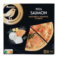  Pizza au saumon, mozzarella et aneth