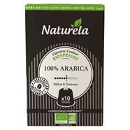NATURELA : Capsules biodégradables 100% Arabica