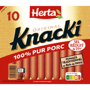 Herta Herta Knacki - Saucisses De Strasbourg -25% De Sel