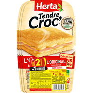  Croque-monsieur au jambon et fromage sans croûte