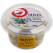 Olives vertes et noires dénoyautées aux herbes de Provence