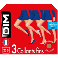 LE BOURGET LOT DE 2 BOITES DE 3 COLLANTS FINS 20 DEN TAILLE 5 COULEUR