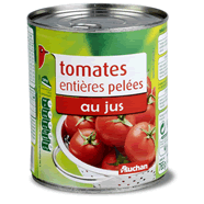  Tomates entières pelées au jus