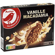  Bâtonnets vanille macadamia