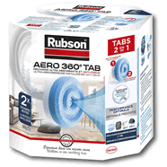 Rubson AERO 360° Déshumidificateur rechargeable (1 appareil et 1