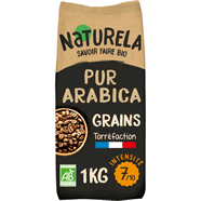  Café en grains pur arabica bio