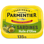  Sardines à l'huile d'olive vierge extra