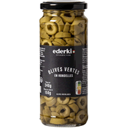  Olives vertes en rondelles