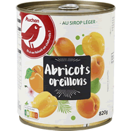  Abricots demi-fruits au sirop léger