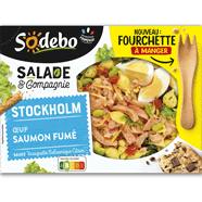  Salade Stockholm au saumon frumé et oeuf