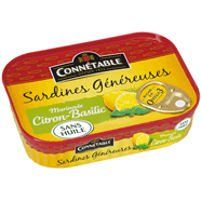  Sardines généreuses au citron basilic sans huile