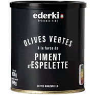  Olives vertes à la farce de piment d'Espelette