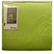  Serviettes en papier Vert 33 x 33cm