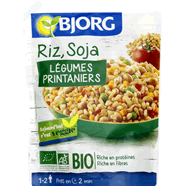  Riz, soja et légumes printaniers micro-ondes bio