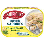  Filets de sardines sans arêtes au citron et basilic