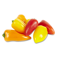  Mini poivron rouge, jaune, orange