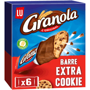  Barres extra-cookie au chocolat