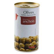  Olives vertes manzanilla farcies aux anchois
