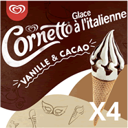 Cornetto Cornetto Cônes Glacés Au Chocolat Et Vanille