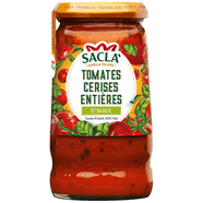  Sauce tomate aux cerises entières et basilic